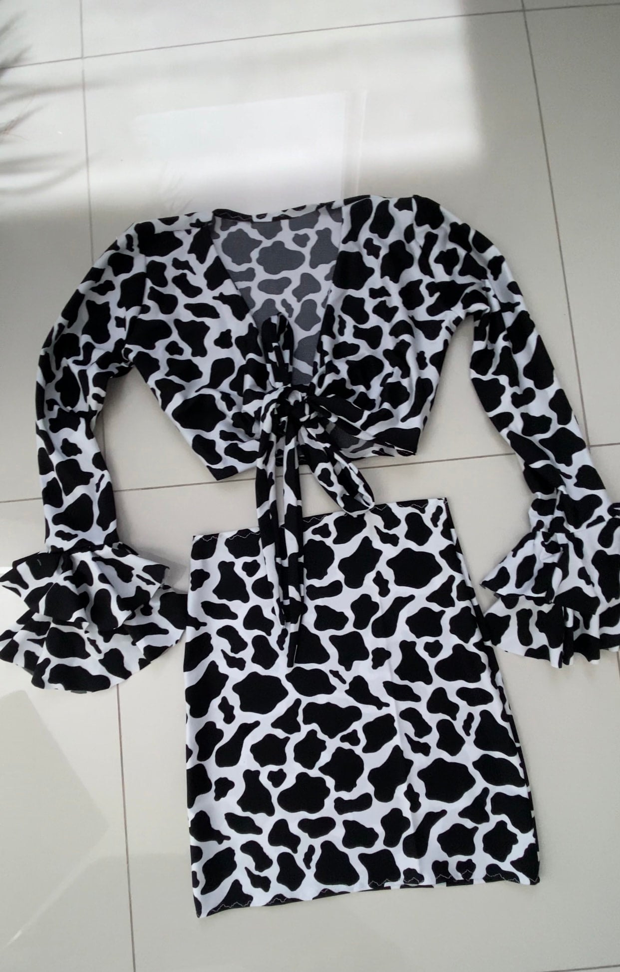 Cow outfit sales two piece